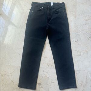 H&M Black Straight Leg Jeans for Women